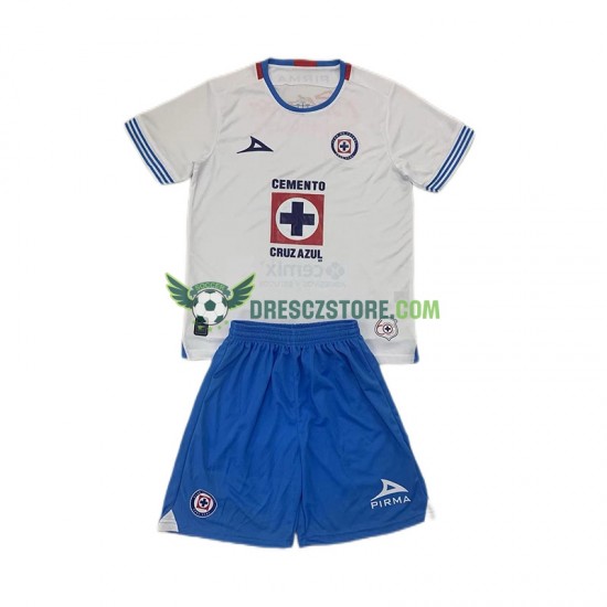 Cruz Azul Venkovní Dres 2024-2025 Krátký rukáv Děti Fotbalové Dresy