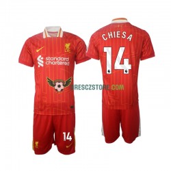 Liverpool Chiesa 14 Domácí Dres 2024-2025 Krátký rukáv Děti Fotbalové Dresy