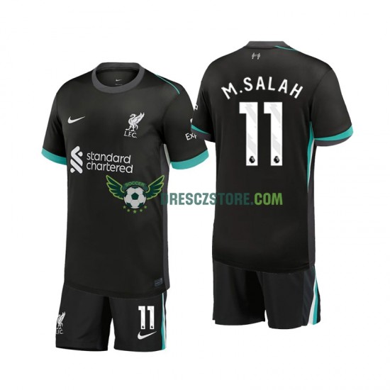 Liverpool M.Salah 11 Venkovní Dres 2024-2025 Krátký rukáv Děti Fotbalové Dresy