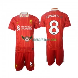 Liverpool Szoboszlai 8 Domácí Dres 2024-2025 Krátký rukáv Děti Fotbalové Dresy