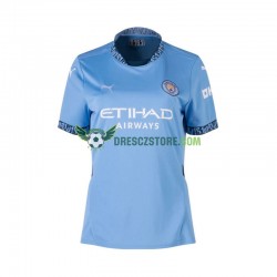 Manchester City Domácí Dres 2024-2025 Krátký rukáv Ženy Fotbalové Dresy