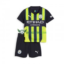 Manchester City Venkovní Dres 2024-2025 Krátký rukáv Děti Fotbalové Dresy