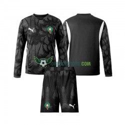 Maroko Brankářské Alternativní Dres 2024 Dlouhý rukáv Děti Fotbalové Dresy