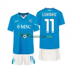 SSC Neapol Lukaku 11 Domácí Dres 2024-2025 Krátký rukáv Děti Fotbalové Dresy