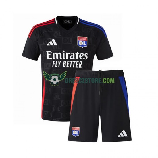 Olympique Lyonnais Venkovní Dres 2024-2025 Krátký rukáv Děti Fotbalové Dresy
