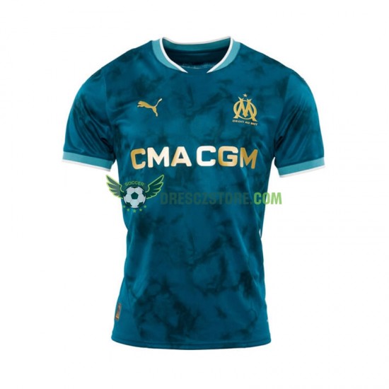 Olympique Marseille Venkovní Dres 2024-2025 Krátký rukáv Muže Fotbalové Dresy