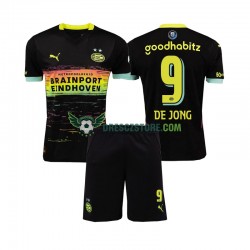 PSV Eindhoven DE JONG 9 Venkovní Dres 2024-2025 Krátký rukáv Děti Fotbalové Dresy