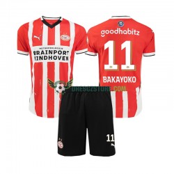 PSV Eindhoven Johan Bakayoko 11 Domácí Dres 2024-2025 Krátký rukáv Děti Fotbalové Dresy