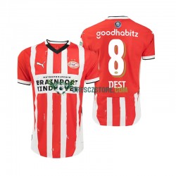 PSV Eindhoven Sergino Dest 8 Domácí Dres 2024-2025 Krátký rukáv Muže Fotbalové Dresy