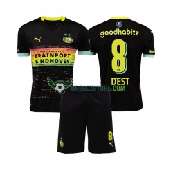 PSV Eindhoven Sergino Dest 8 Venkovní Dres 2024-2025 Krátký rukáv Děti Fotbalové Dresy