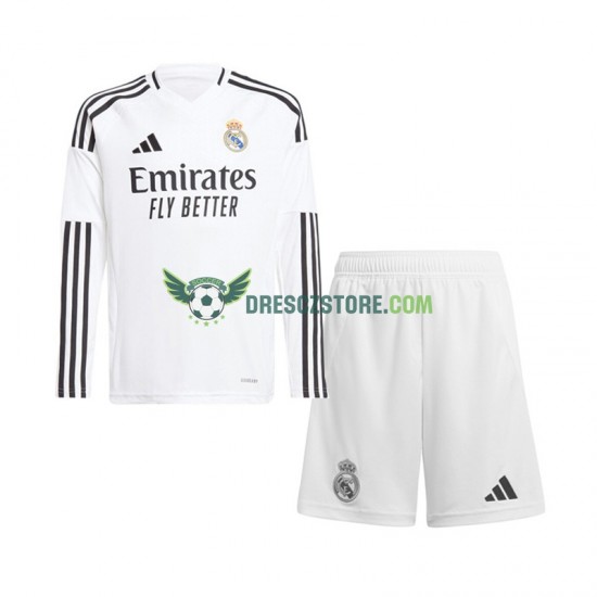Real Madrid Domácí Dres 2024-2025 Dlouhý rukáv Děti Fotbalové Dresy