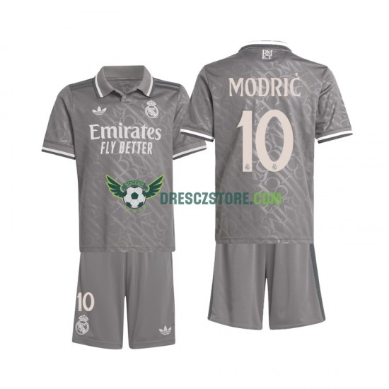 Real Madrid Modrić 10 Alternativní Dres 2024-2025 Krátký rukáv Děti Fotbalové Dresy