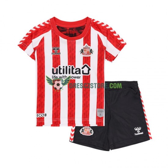 Sunderland Domácí Dres 2024-2025 Krátký rukáv Děti Fotbalové Dresy
