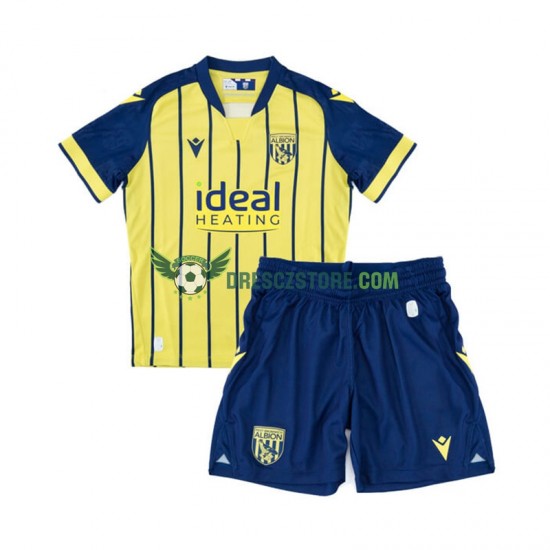West Bromwich Albion Venkovní Dres 2024-2025 Krátký rukáv Děti Fotbalové Dresy
