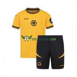 Wolverhampton Wanderers Domácí Dres 2024-2025 Krátký rukáv Děti Fotbalové Dresy