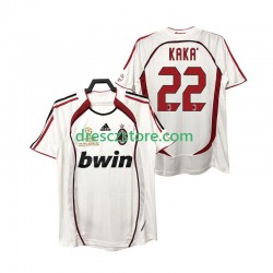 AC Milán KAKA 22 2007 Retro Venkovní Dres 2006 Krátký rukáv Muže Fotbalové Dresy