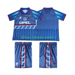 AC Milán 1995 1996 Retro Venkovní Dres Krátký rukáv Děti Fotbalové Dresy