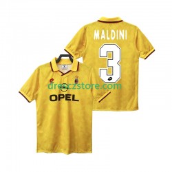 AC Milán MALDINI 3 1995 1996 Retro Alternativní Dres Krátký rukáv Muže Fotbalové Dresy