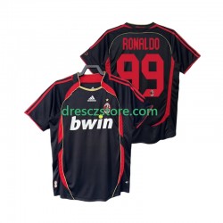 AC Milán RONALDO 99 2007 Retro Alternativní Dres 2006 Krátký rukáv Muže Fotbalové Dresy