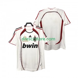 AC Milán 2007 Retro Venkovní Dres 2006 Krátký rukáv Muže Fotbalové Dresy