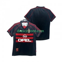 AC Milán Retro Alternativní Dres 1998 1999 Krátký rukáv Muže Fotbalové Dresy