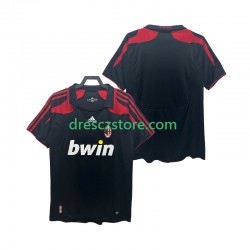 AC Milán 2007 Retro Alternativní Dres 2008 Krátký rukáv Muže Fotbalové Dresy