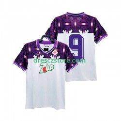 ACF Fiorentina 9 1992 1993 Retro Venkovní Dres Krátký rukáv Muže Fotbalové Dresy