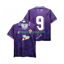 ACF Fiorentina 9 1992 1993 Retro Domácí Dres Krátký rukáv Muže Fotbalové Dresy