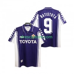 ACF Fiorentina BASTUTA 9 2000 Retro Domácí Dres 1999 Krátký rukáv Muže Fotbalové Dresy