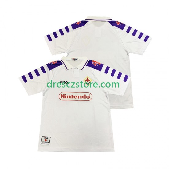 ACF Fiorentina Retro Venkovní Dres 1998 1999 Krátký rukáv Muže Fotbalové Dresy