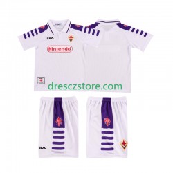 ACF Fiorentina Retro Venkovní Dres 1998 1999 Krátký rukáv Děti Fotbalové Dresy