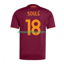 AS Řím Soule 18 Domácí Dres 2025-2026 Krátký rukáv Muže Fotbalové Dresy