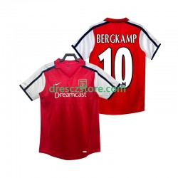 Arsenal BERGKAMP 10 2001 Retro Domácí Dres 2002 Krátký rukáv Muže Fotbalové Dresy