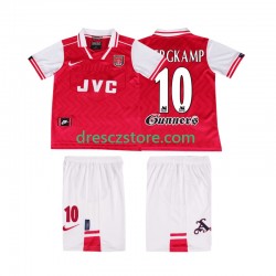 Arsenal BERGKAMP 10 1996 1997 Retro Domácí Dres Krátký rukáv Děti Fotbalové Dresy