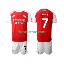 Arsenal Bukayo Saka 7 Domácí Dres 2025-2026 Krátký rukáv Děti Fotbalové Dresy