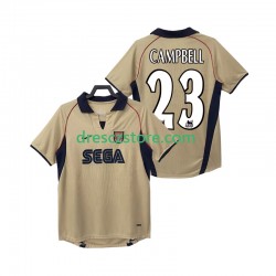 Arsenal CAMPBELL 23 2001 Retro Venkovní Dres 2002 Krátký rukáv Muže Fotbalové Dresy