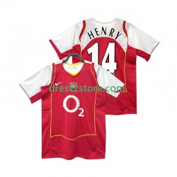 Arsenal Henry 14 2005 Retro Domácí Dres 2004 Krátký rukáv Muže Fotbalové Dresy
