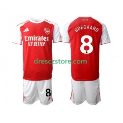 Arsenal Martin Odegaard 8 Domácí Dres 2025-2026 Krátký rukáv Děti Fotbalové Dresy