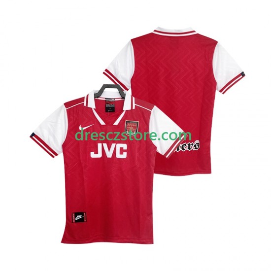 Arsenal 1996 1997 Retro Domácí Dres Krátký rukáv Muže Fotbalové Dresy