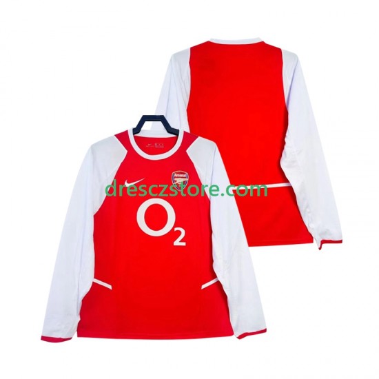 Arsenal 2003 Retro Domácí Dres 2002 Dlouhý rukáv Muže Fotbalové Dresy