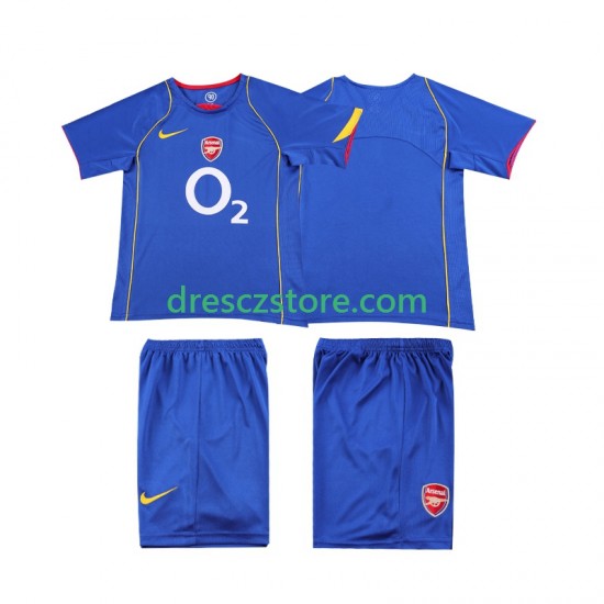 Arsenal 2005 Retro Venkovní Dres 2004 Krátký rukáv Děti Fotbalové Dresy