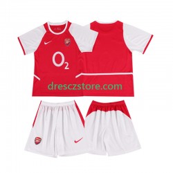 Arsenal 2003 Retro Domácí Dres 2002 Krátký rukáv Děti Fotbalové Dresy