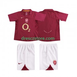 Arsenal 2005 Retro Domácí Dres 2006 Krátký rukáv Děti Fotbalové Dresy