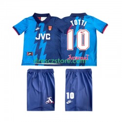 Arsenal TOTTI 10 1995 1996 Retro Venkovní Dres Krátký rukáv Děti Fotbalové Dresy
