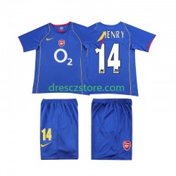 Arsenal Thierry Henry 14 2005 Retro Venkovní Dres 2004 Krátký rukáv Děti Fotbalové Dresy