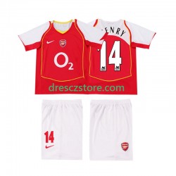 Arsenal Thierry Henry 14 2005 Retro Domácí Dres 2004 Krátký rukáv Děti Fotbalové Dresy