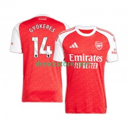 Arsenal Viktor Gyokeres 14 Domácí Dres 2025-2026 Krátký rukáv Muže Fotbalové Dresy