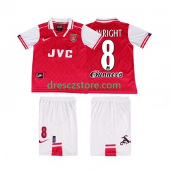 Arsenal WRIGHT 8 1996 1997 Retro Domácí Dres Krátký rukáv Děti Fotbalové Dresy