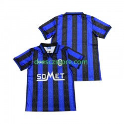 Atalanta 1996 1997 Domácí Dres Krátký rukáv Muže Fotbalové Dresy