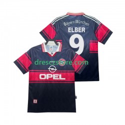 FC Bayern Mnichov Elber 9 1997 Retro Domácí Dres 1999 Krátký rukáv Muže Fotbalové Dresy